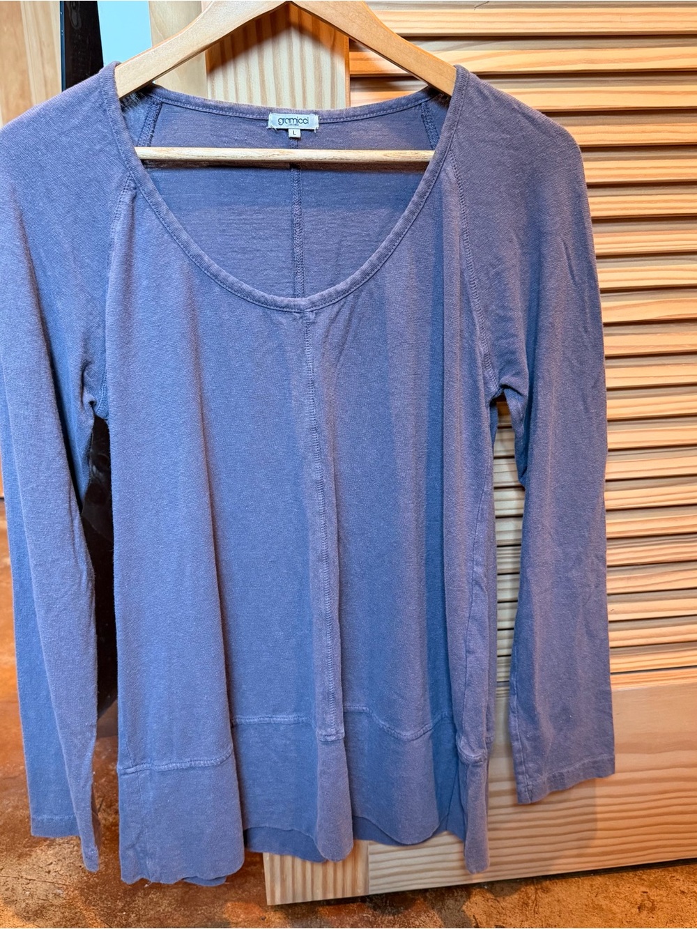 Gramicci hemp and organic cotton top - size L